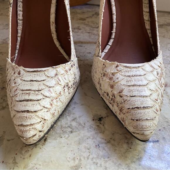Elizabeth & James Falin $395 Snake Print Stiletto Platform Heel Womens 10 B EUC - Picture 10 of 14